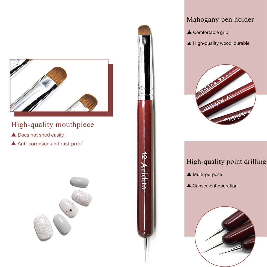 French Nail Brush Set(4Pcs)