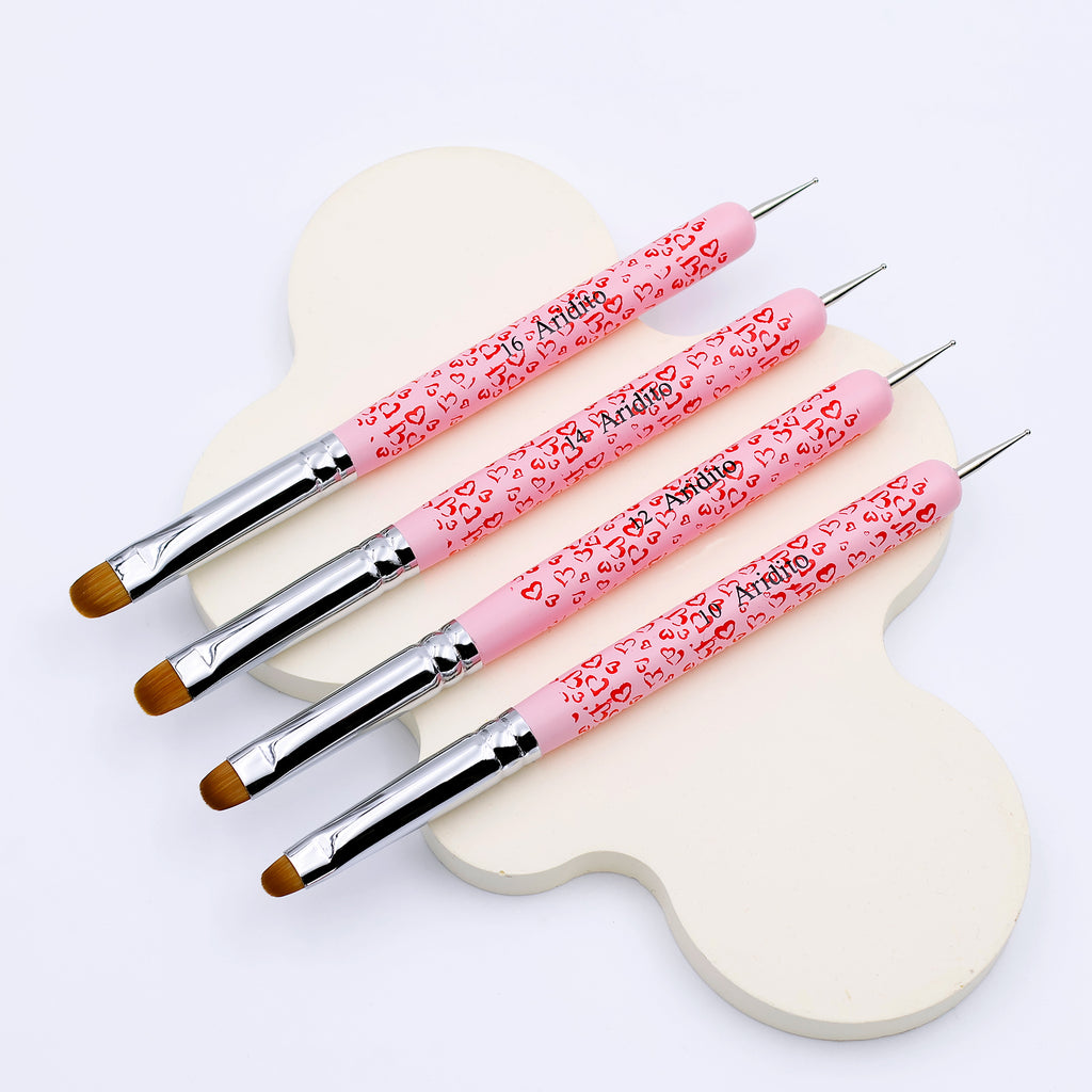 French Nail Brush Set(4Pcs)
