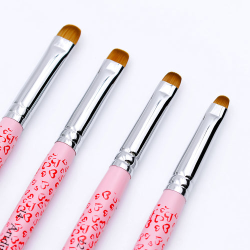 French Nail Brush Set(4Pcs)