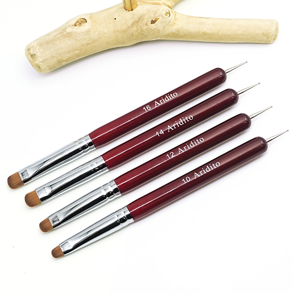 French Nail Brush Set(4Pcs)