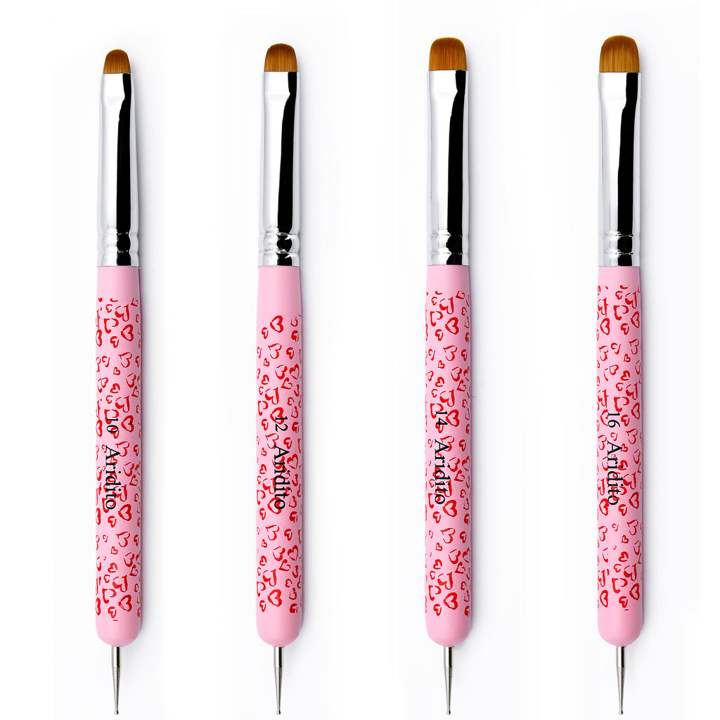 French Nail Brush Set(4Pcs)