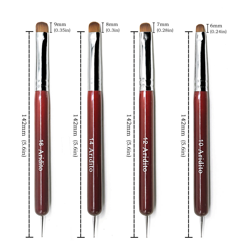 French Nail Brush Set(4Pcs)