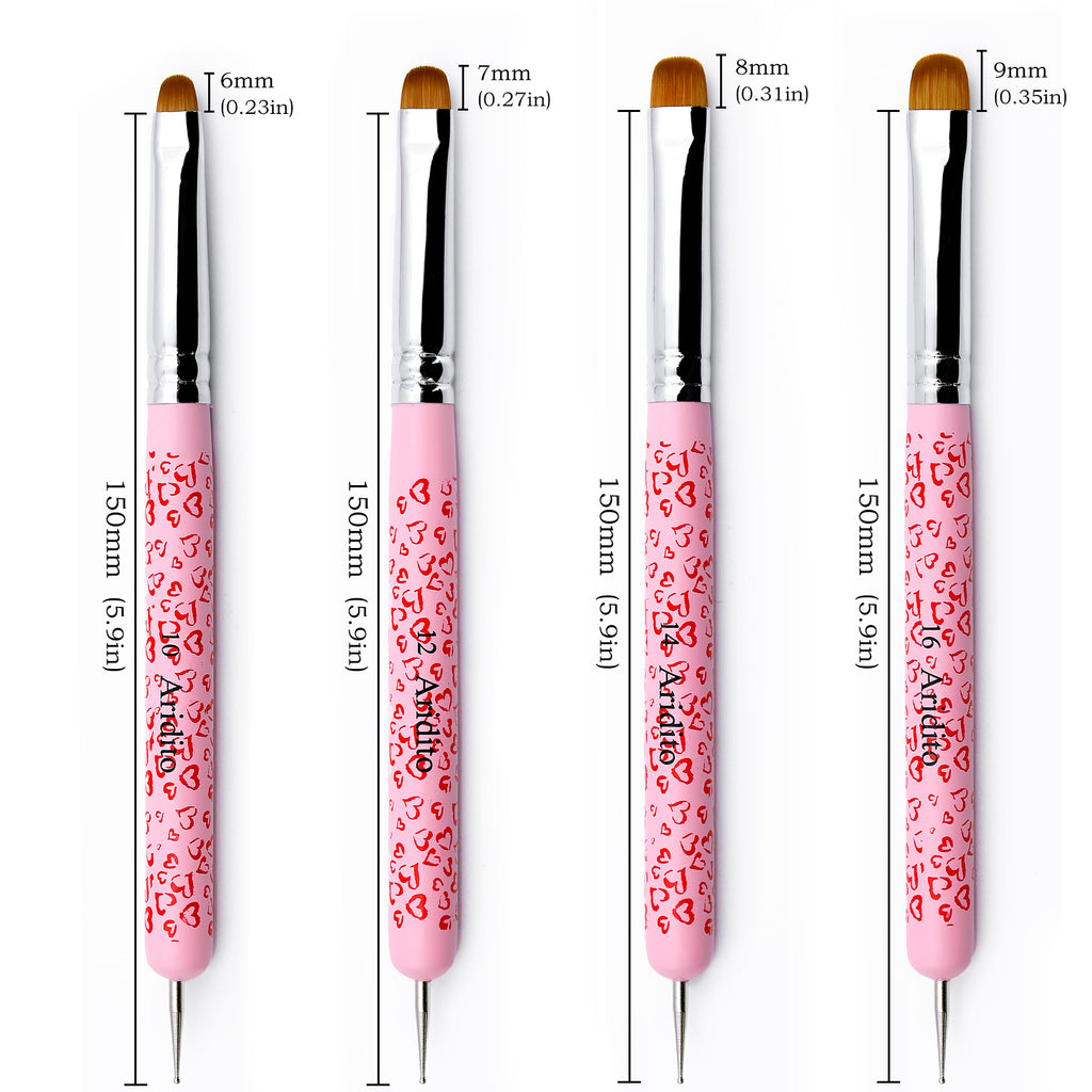 French Nail Brush Set(4Pcs)