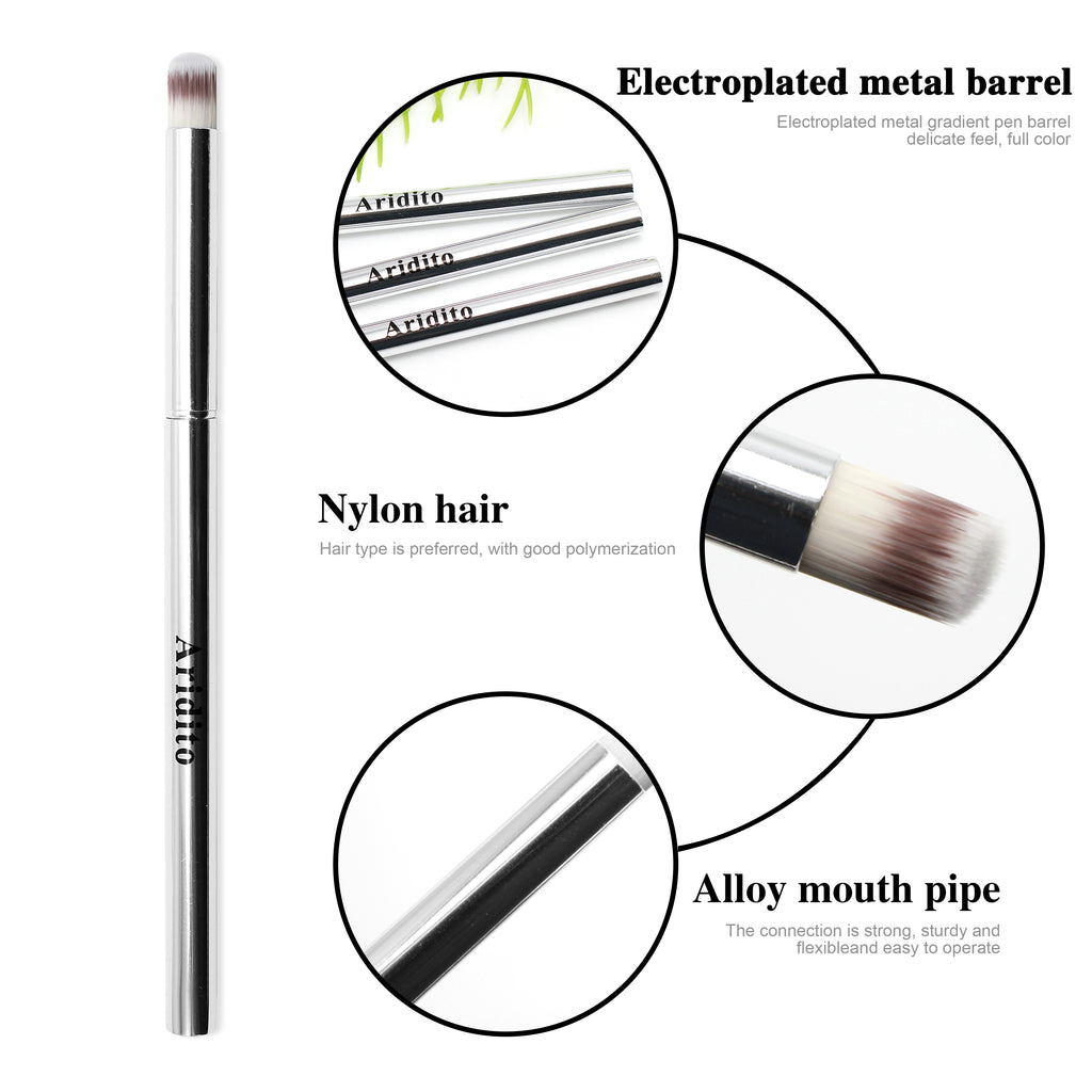 Silver Gradient Nail Art Brush Set(3pcs)